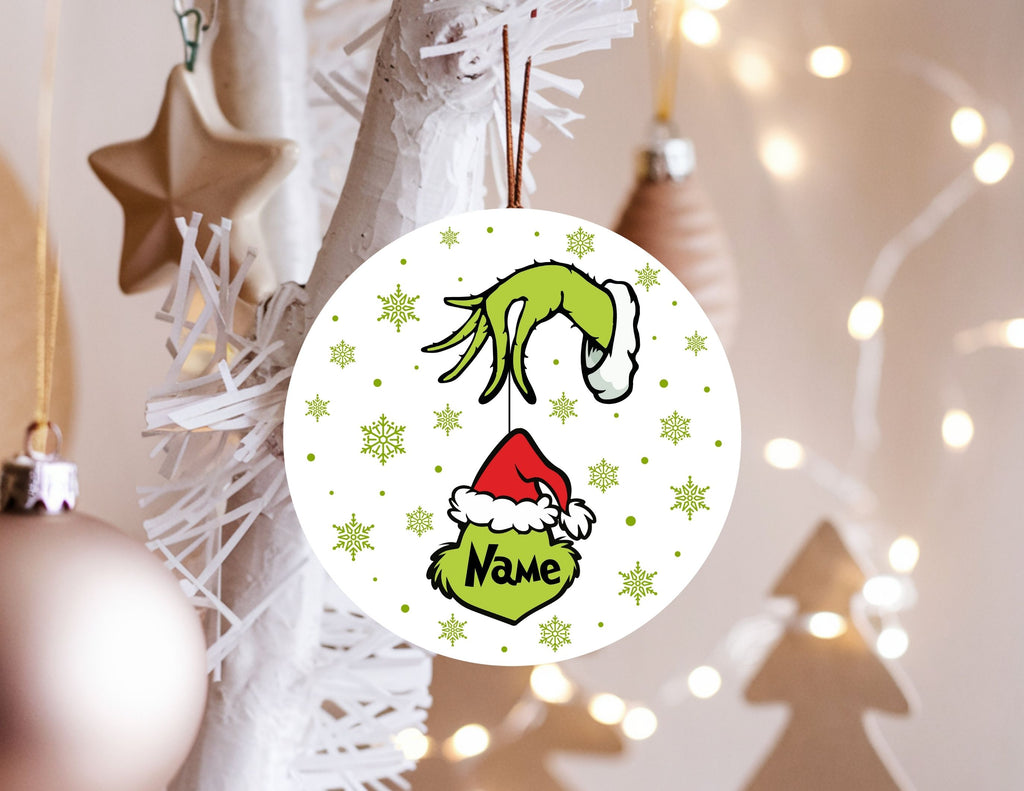 Mean Green One Personalized Family Ornament