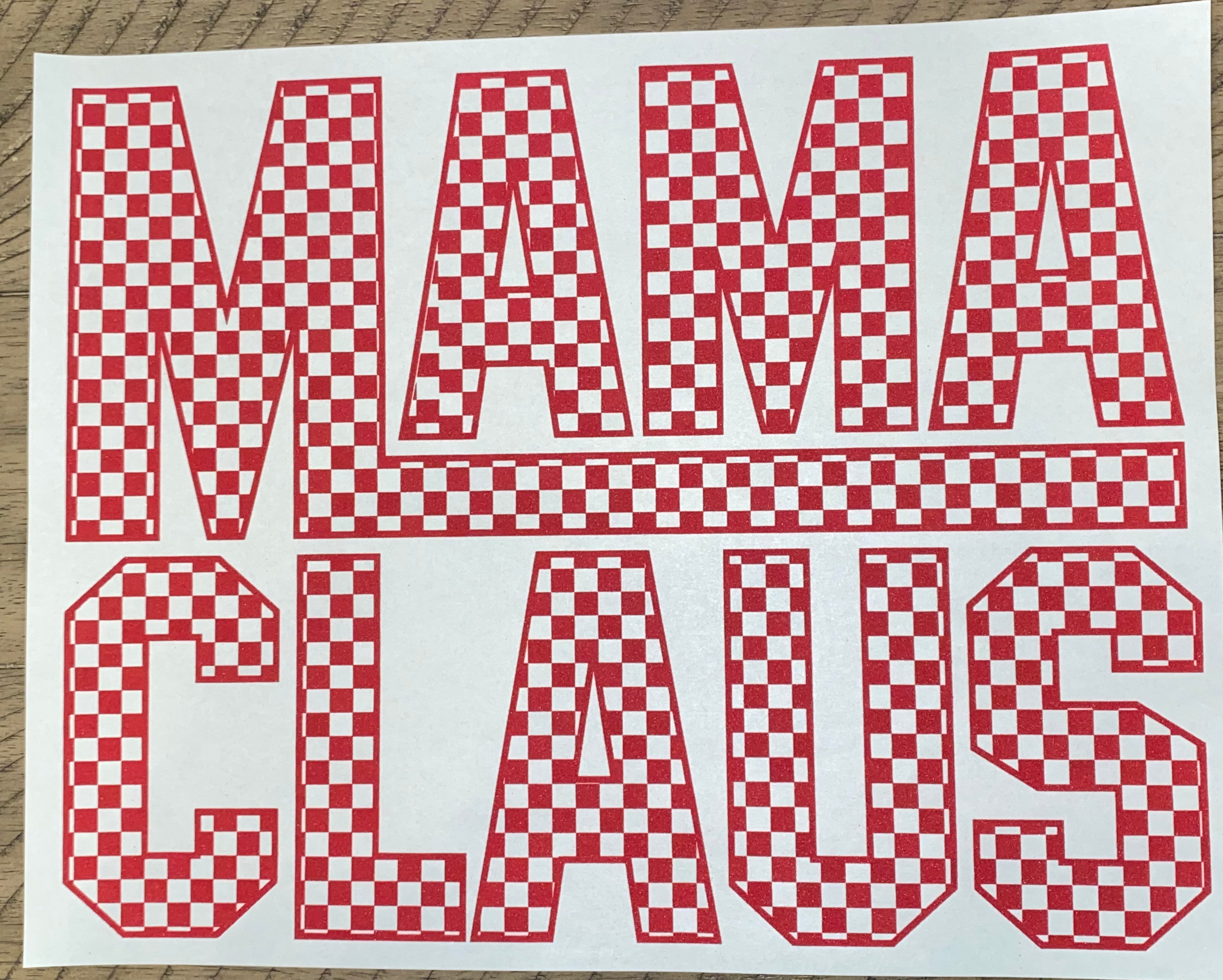 Mama Claus Checkered (Red)
