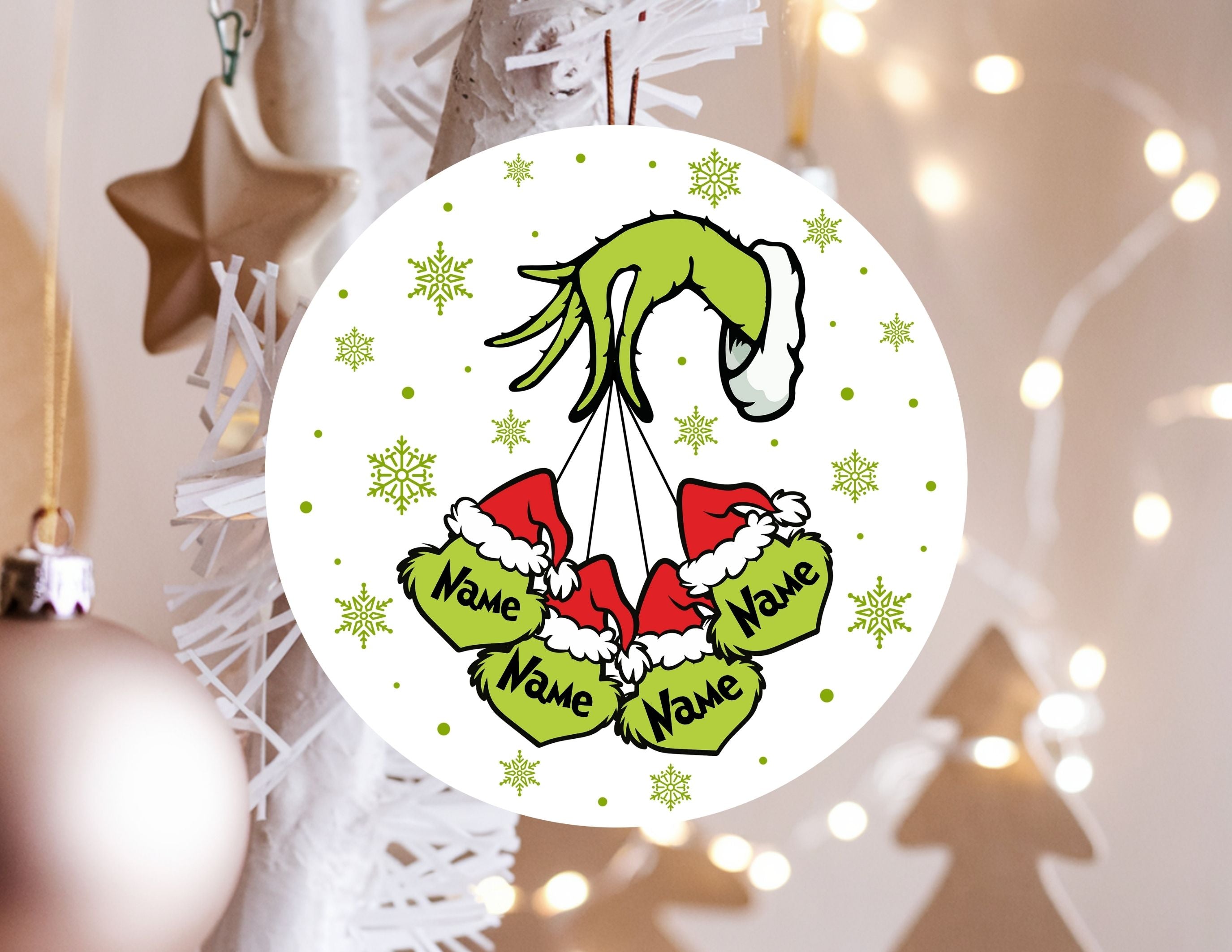 Mean Green One Personalized Family Ornament