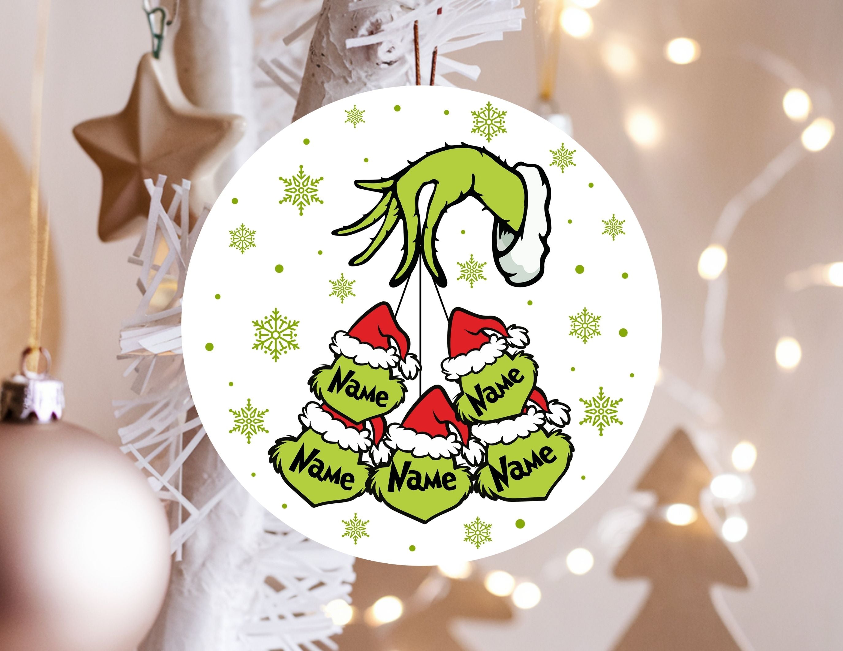 Mean Green One Personalized Family Ornament