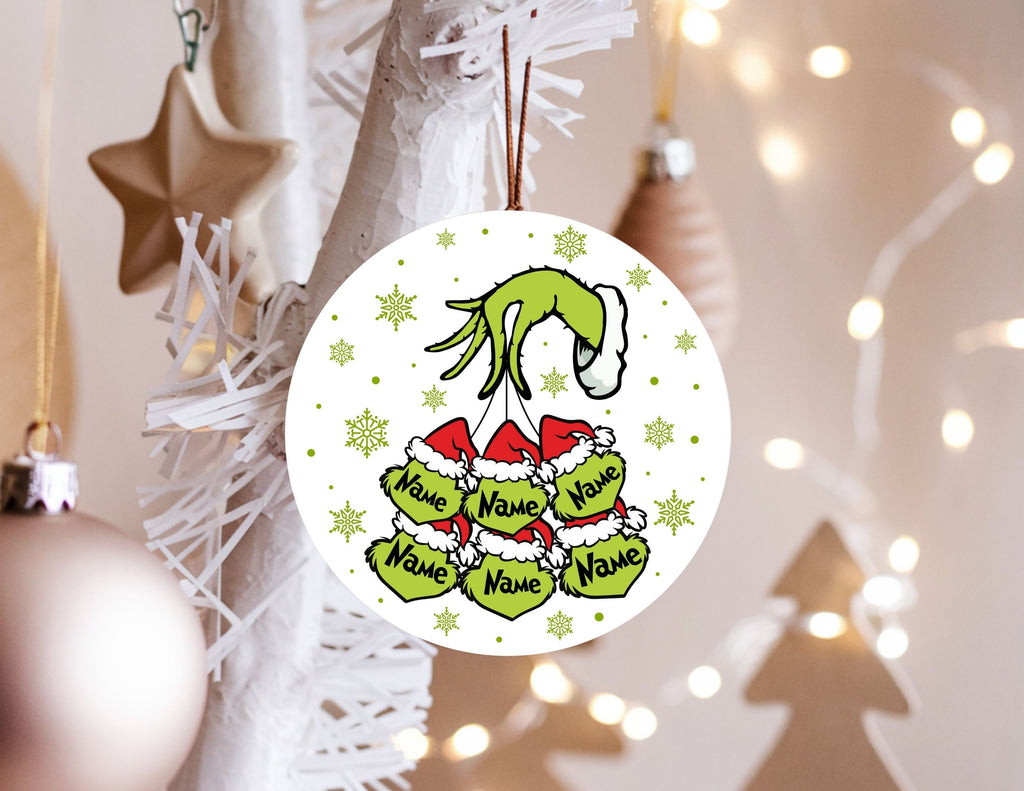 Mean Green One Personalized Family Ornament