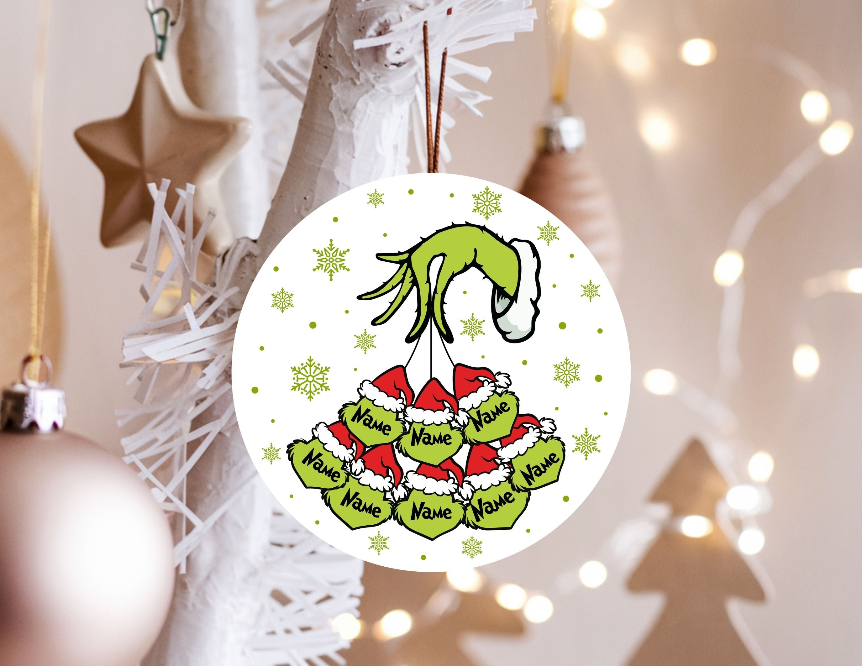 Mean Green One Personalized Family Ornament