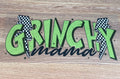 Grinchy Mama Checkered DTF Transfer