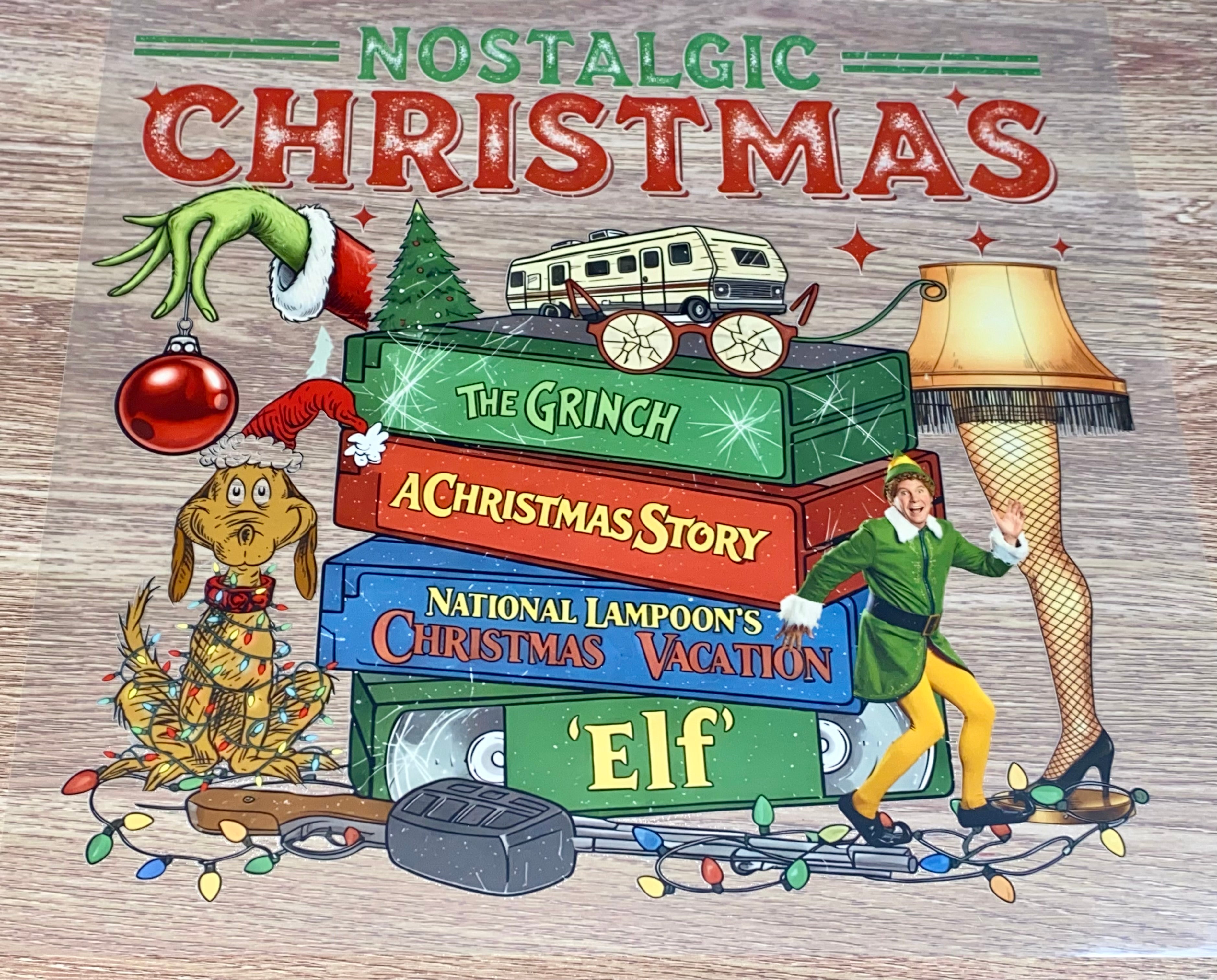 Nostalgic Christmas Movies DTF Transfer