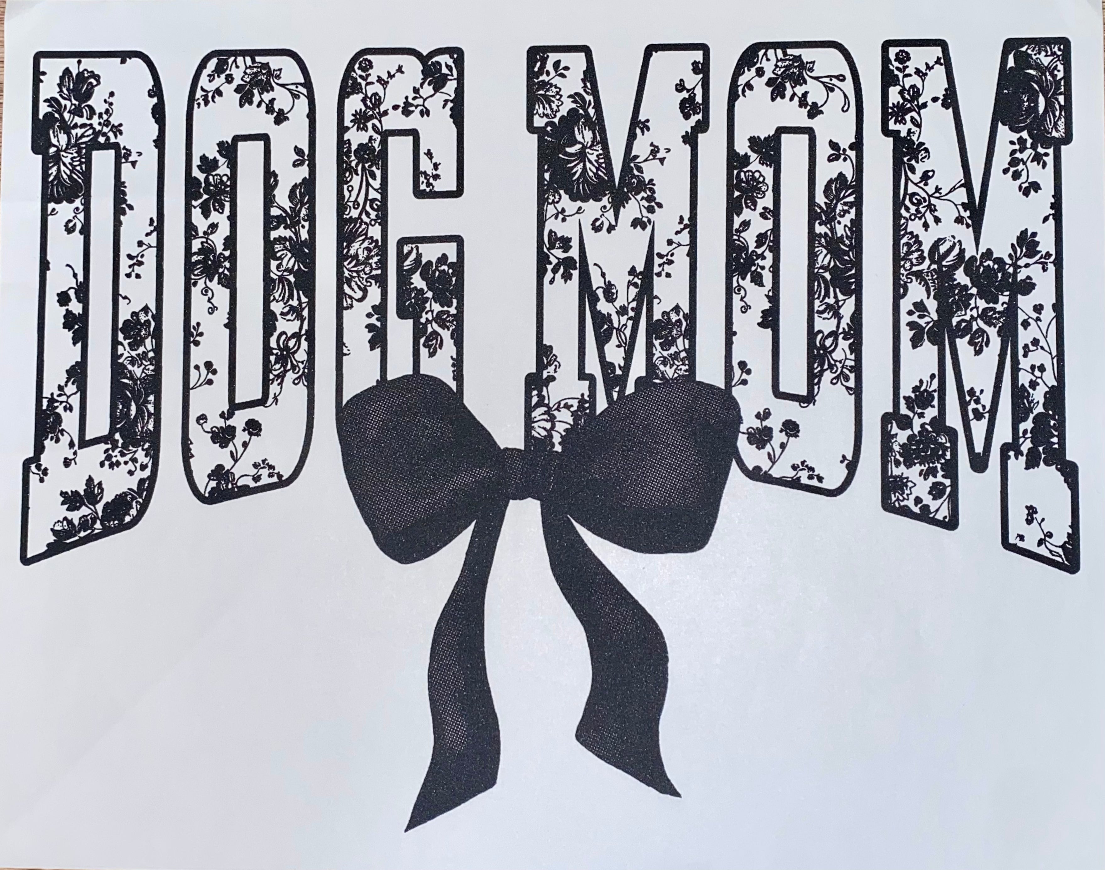 Dog Mom Bow (Black)