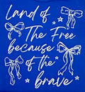 Land Of The Free Because Of The Brave (White)