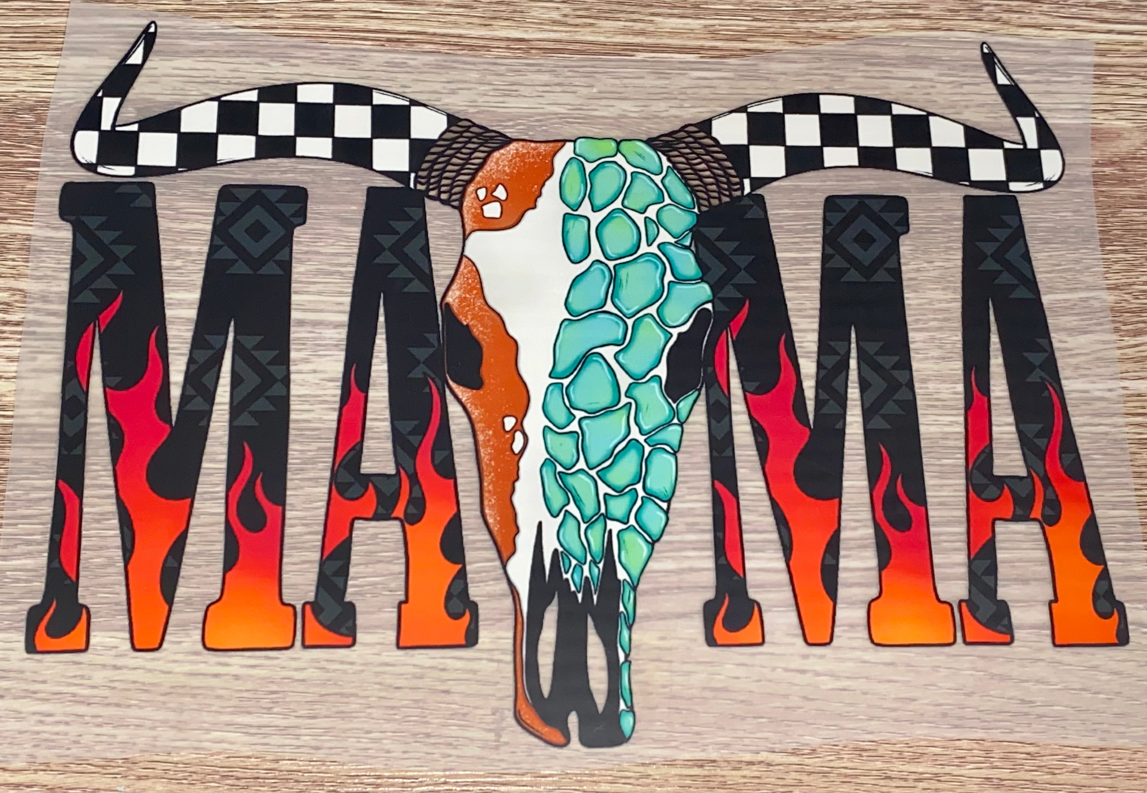 Mama Skull Western Aztec